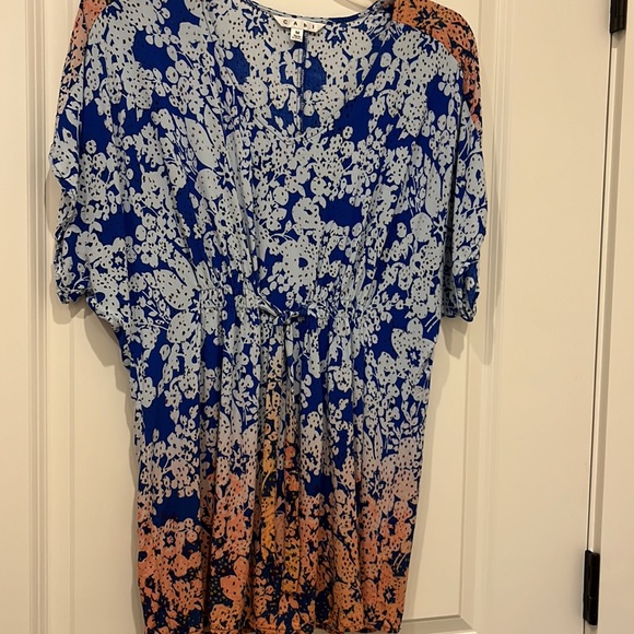 CAbi Ombré Boho hippie tunic Tie Waist Top | Medium - Picture 4 of 9